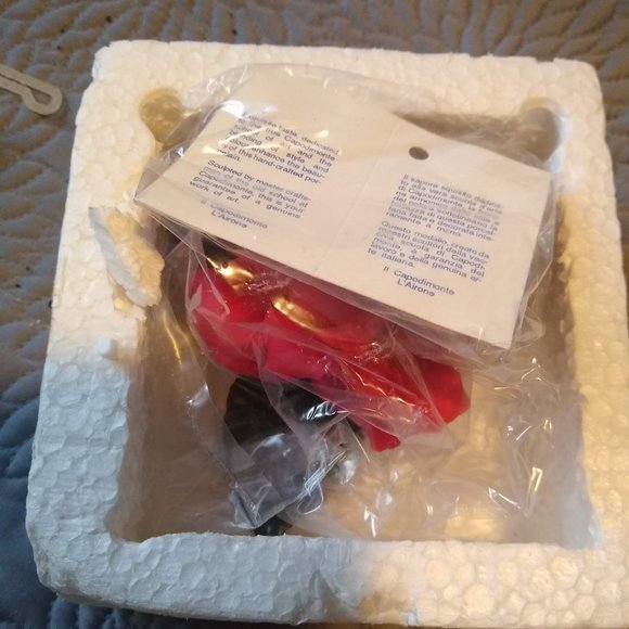 Vintage 60s Italian genuine Capodimonte Porcelain Flower, Rose NWT - Picture 11 of 11